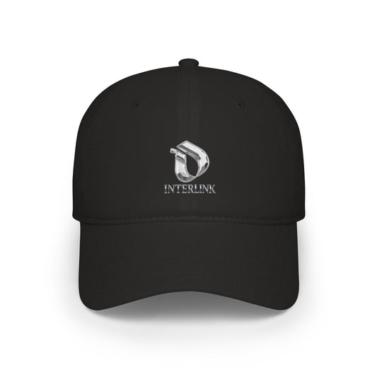 Silver Sculptmark Interlink Relaxed Cotton Twill Cap