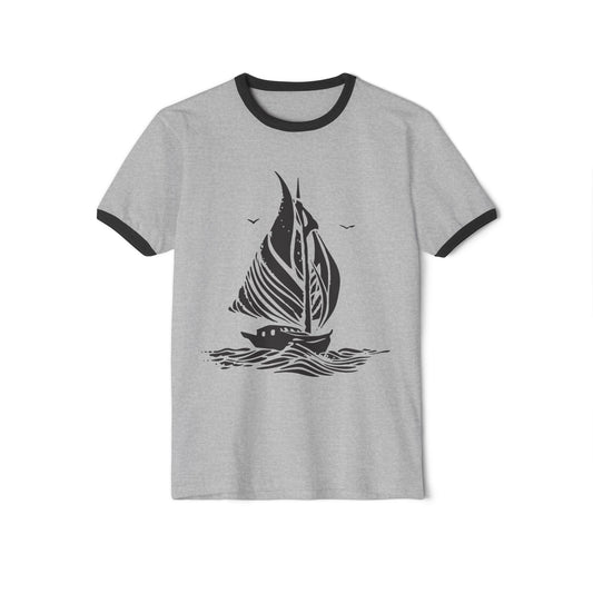 Vintage Sailboat Ringer Tee