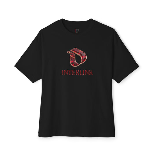 Ruby Gemstone Interlink Front Logo Boxy Tee
