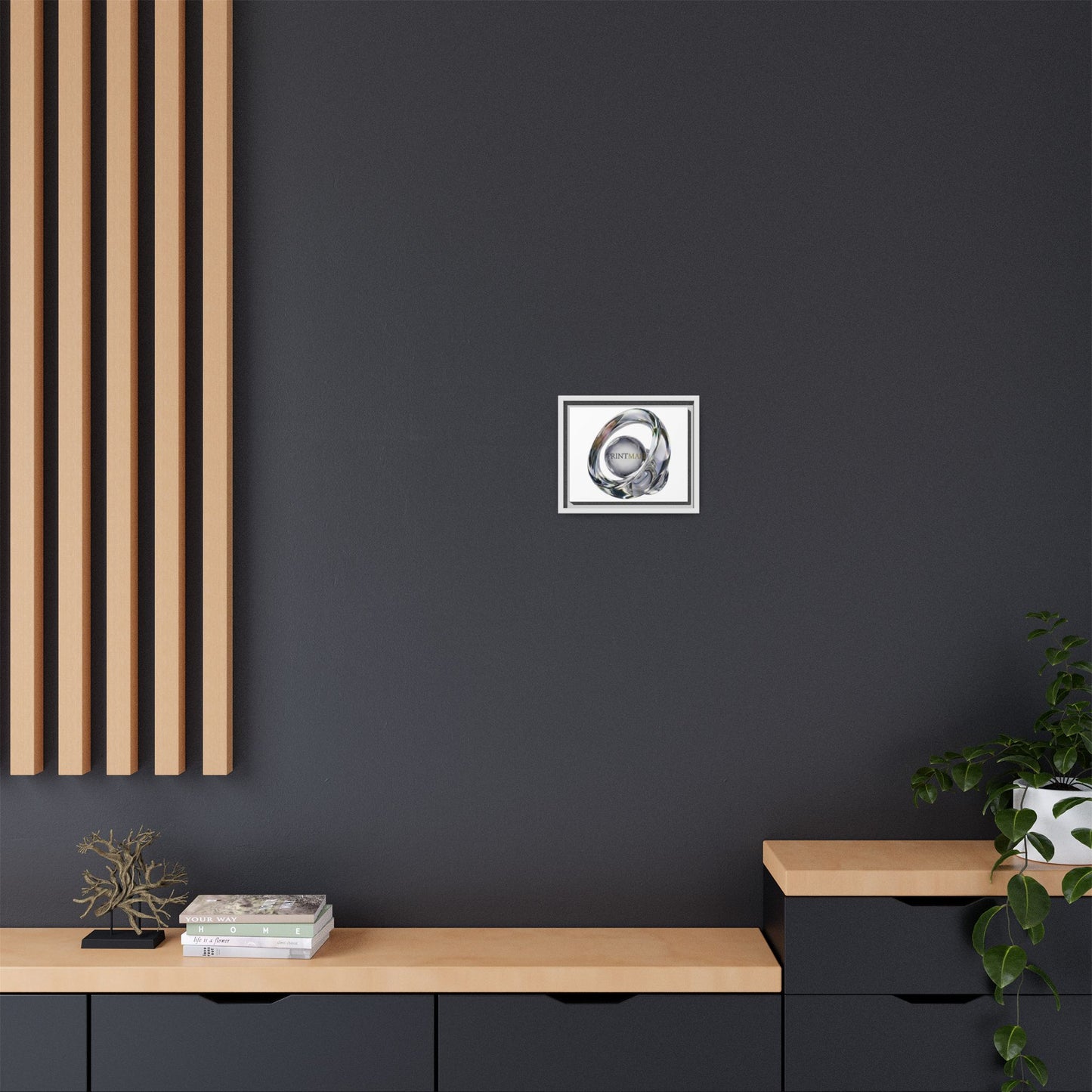 Interwoven Chrome Ribbon Canvas
