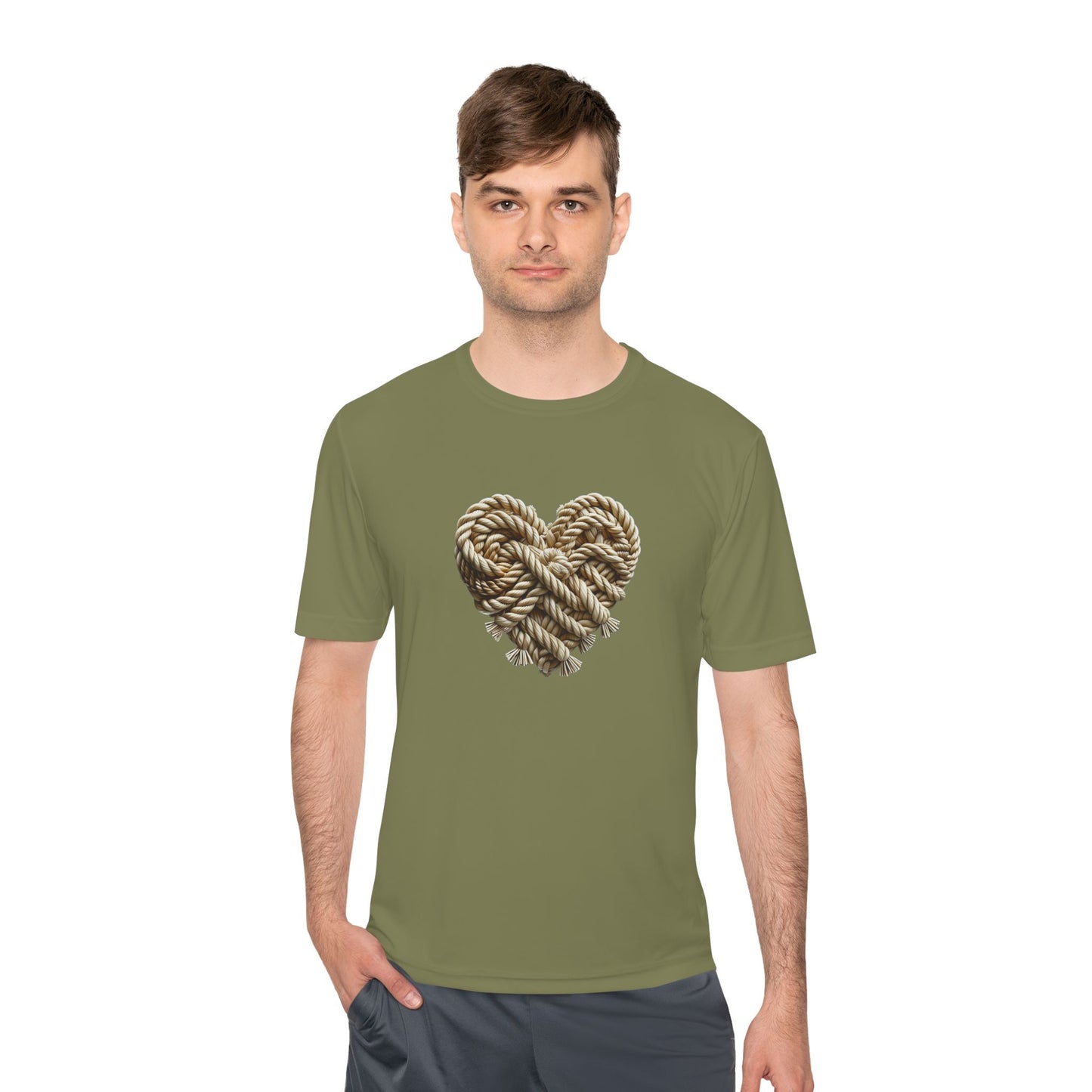 Knotted Rope Heart Men’s Performance Tee