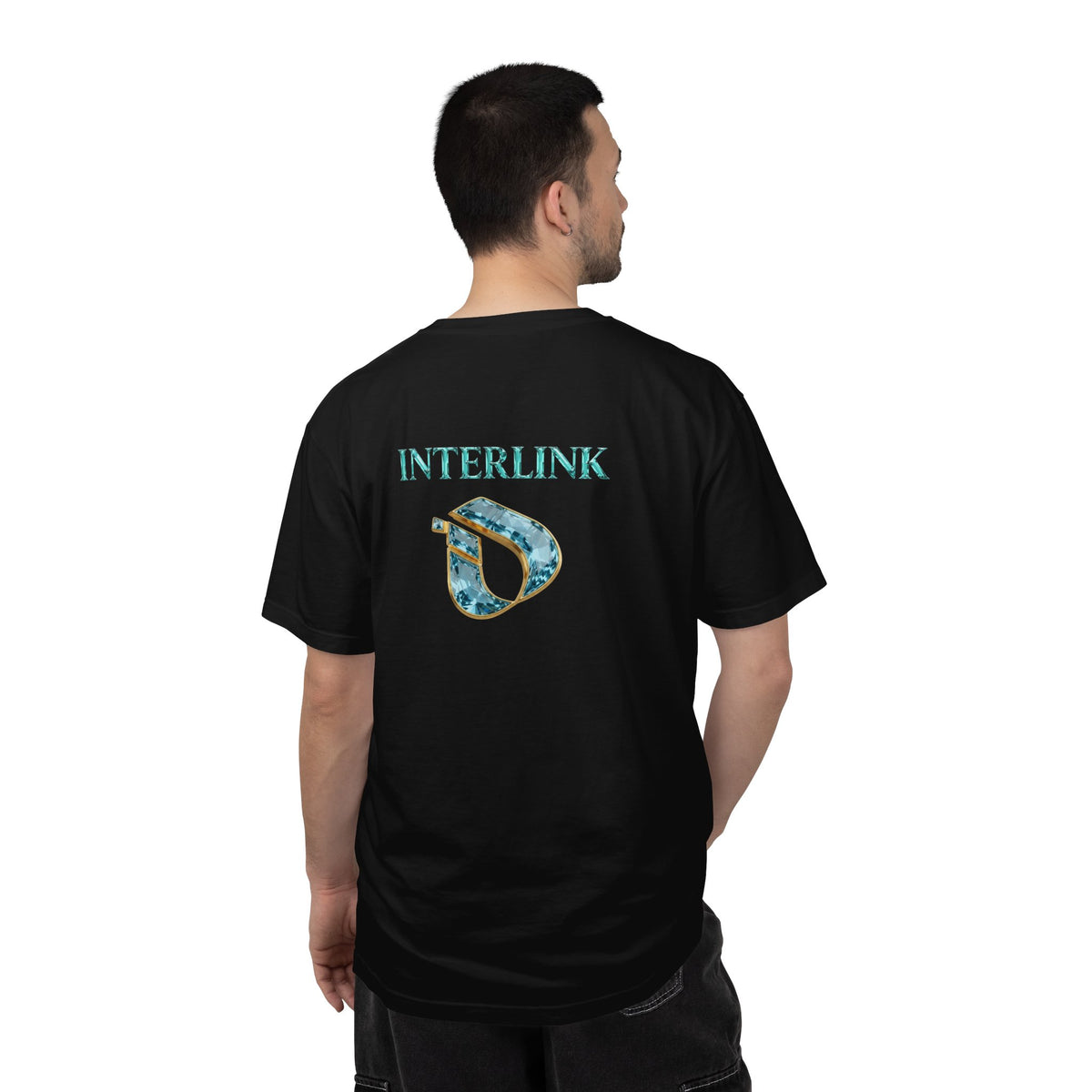 Aquamarine Gemstone Interlink Heavyweight Tee