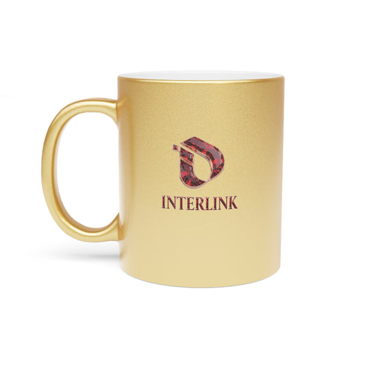 Ruby Interlink Metallic-Finish 11oz Ceramic Mug