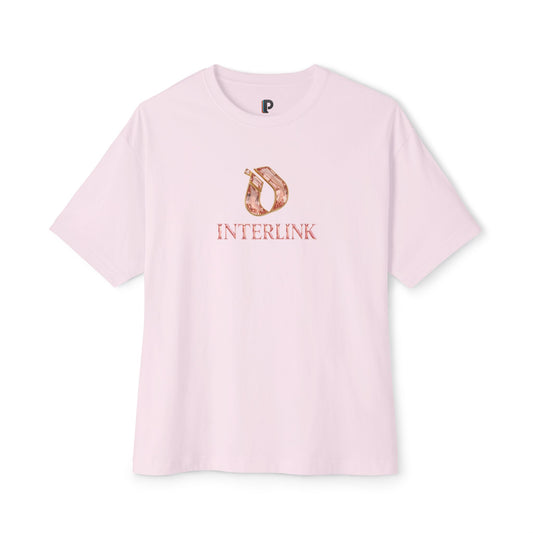 Morganite Rose Interlink Front Logo Boxy Tee