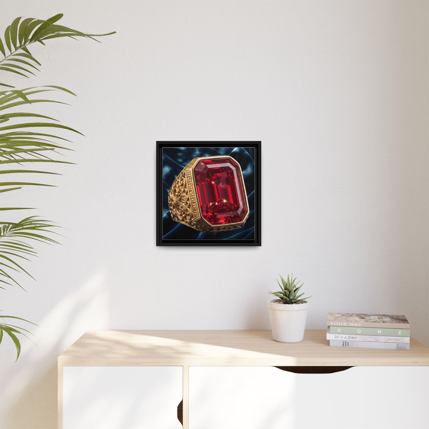 Vintage Ruby Signet Ring Canvas