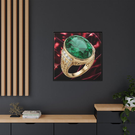 Claret Velvet Emerald Canvas