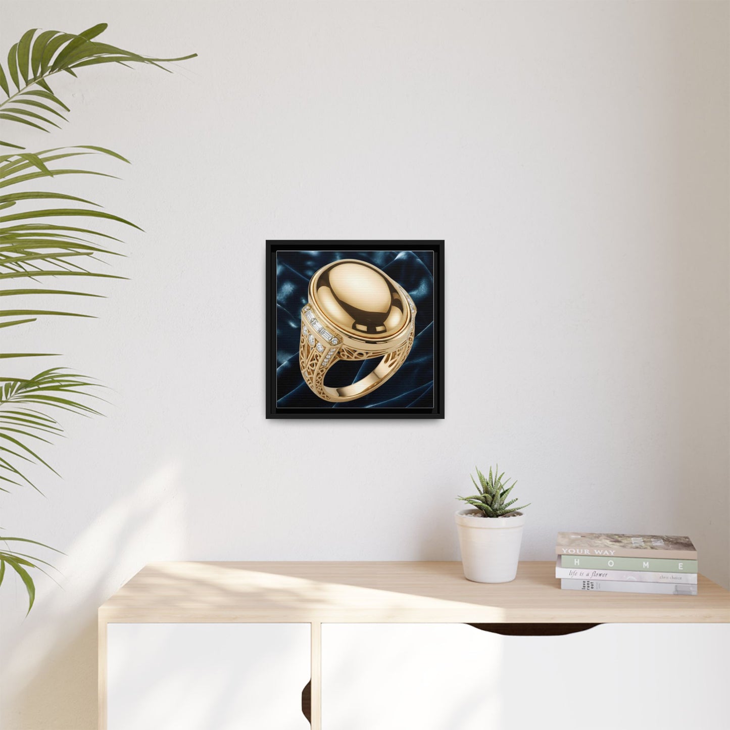 Vintage Gold Signet Ring Canvas
