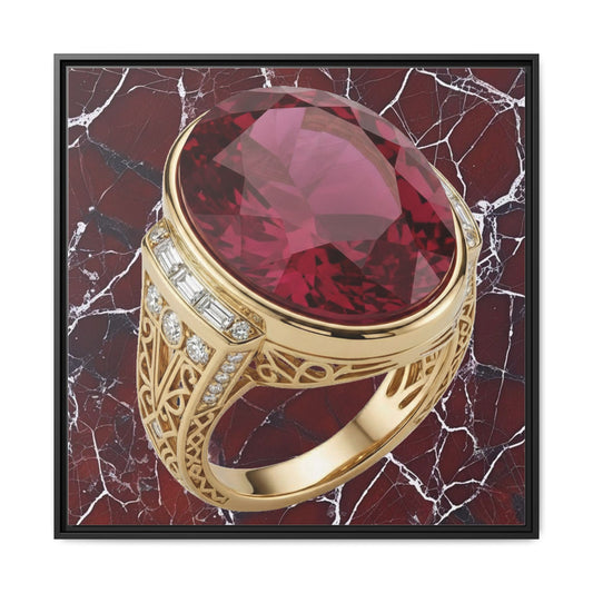 Burgundy Ruby Veinstone Canvas