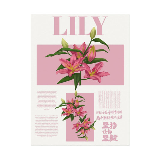 Lily Editorial Poster