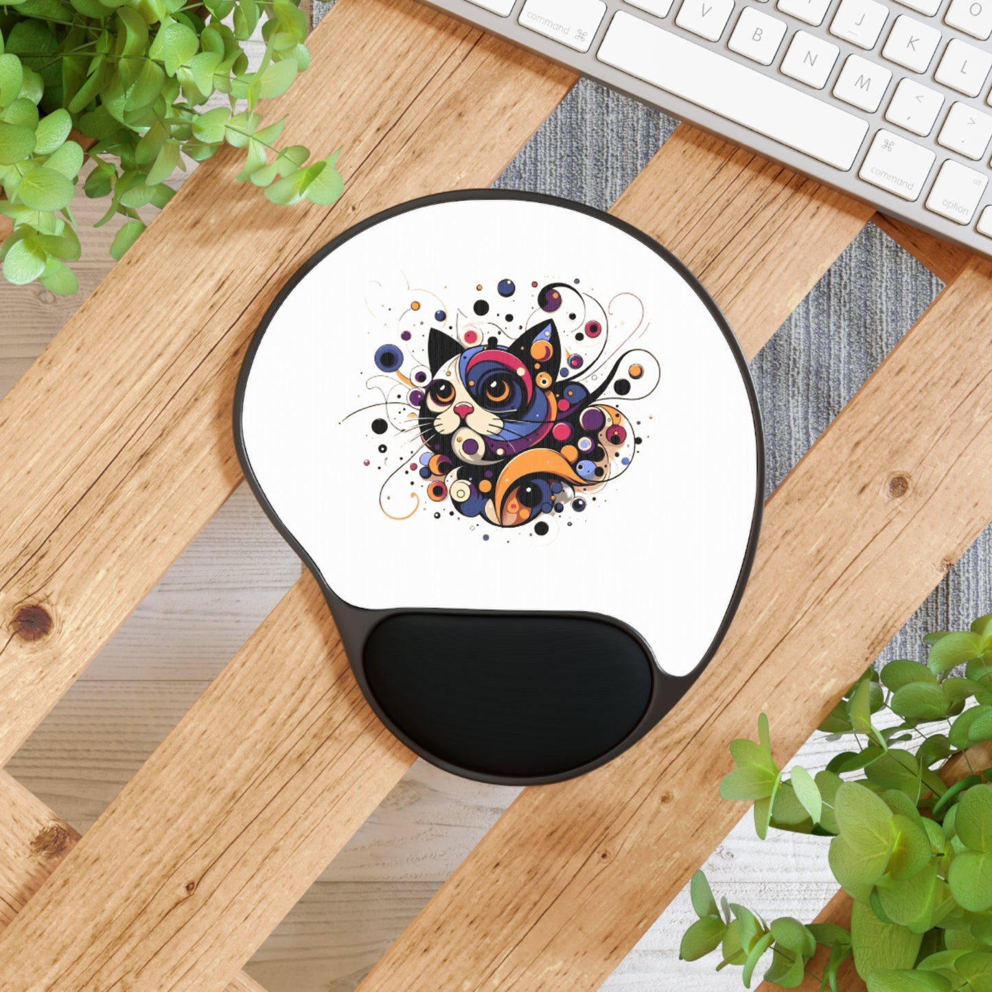 Kaleido Kitty Mouse Pad
