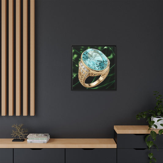 Aquamarine Lumina Ring Canvas