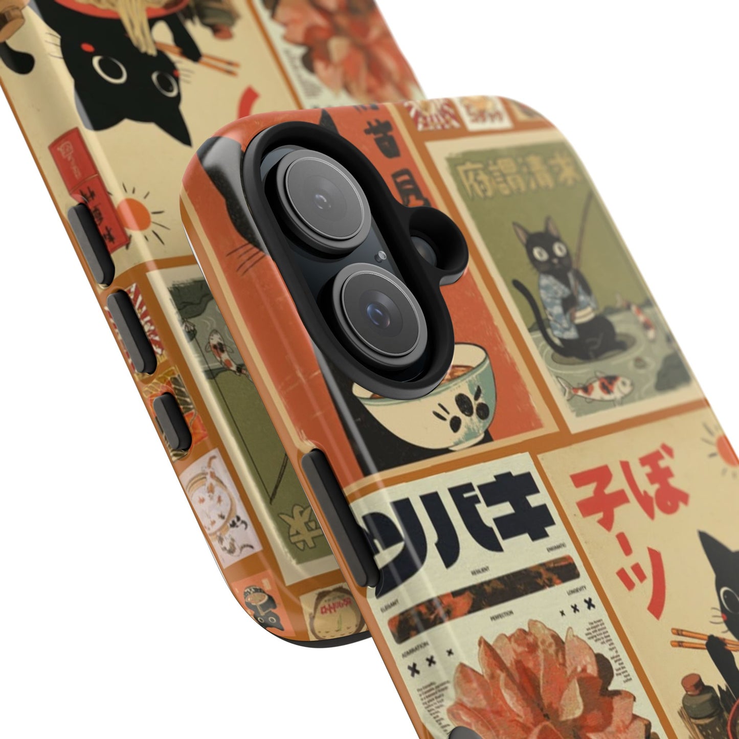 Retro Cat Collage Apple Phone Case