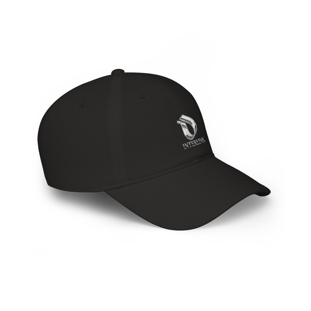 Silver Sculptmark Interlink Relaxed Cotton Twill Cap