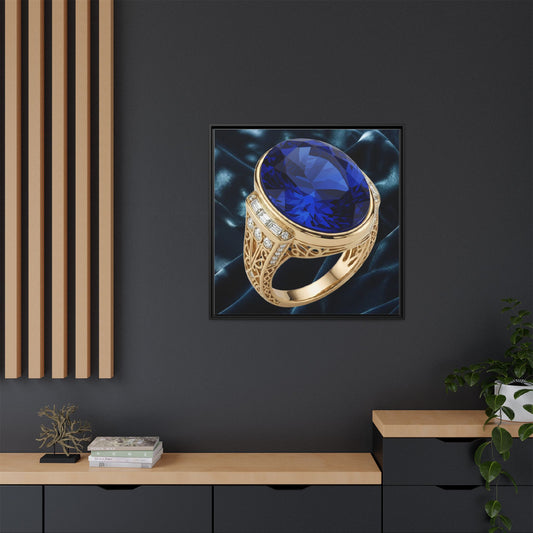 Midnight Sapphire Velvet Canvas