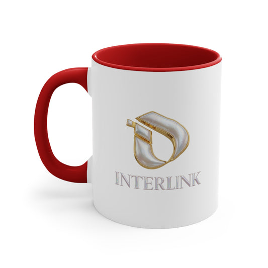 Pearl Glow Interlink Color Accent Ceramic Mug