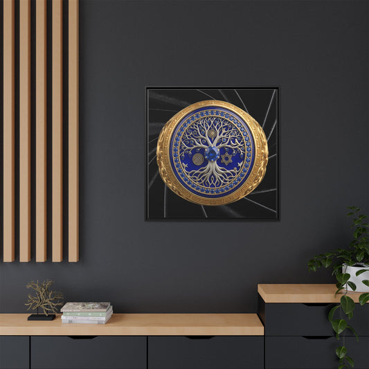 Filigree Tree of Life Framed Canvas