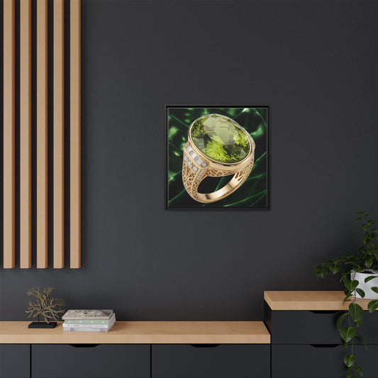 Peridot Verdant Glow Ring Canvas