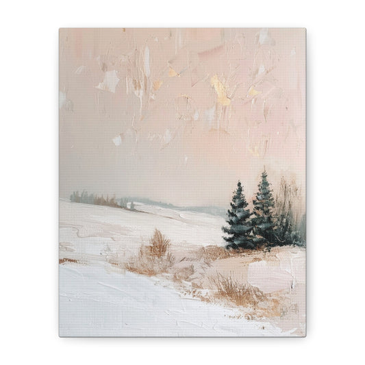 Blush Winter Canvas Print