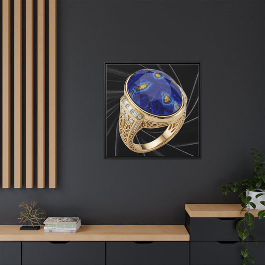 Lapis Midnight Satin Canvas