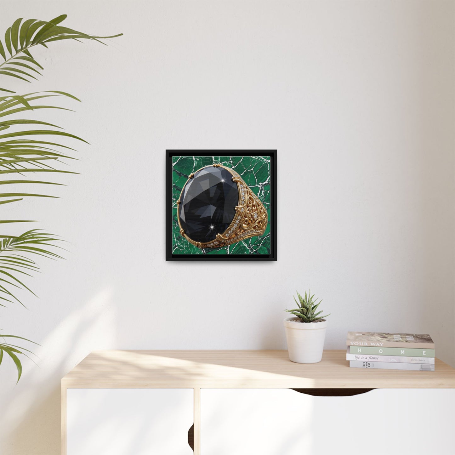 Black Diamond Mosaic Canvas