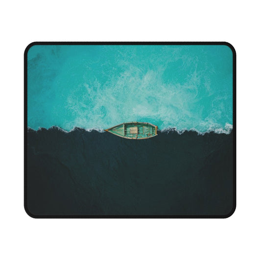 Aerial Ocean Boat Mouse Pad