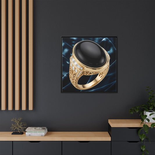 Noir Onyx Velvet Drift Canvas