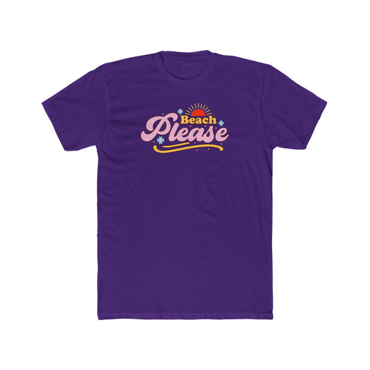 Beach Please Retro Sunset Tee