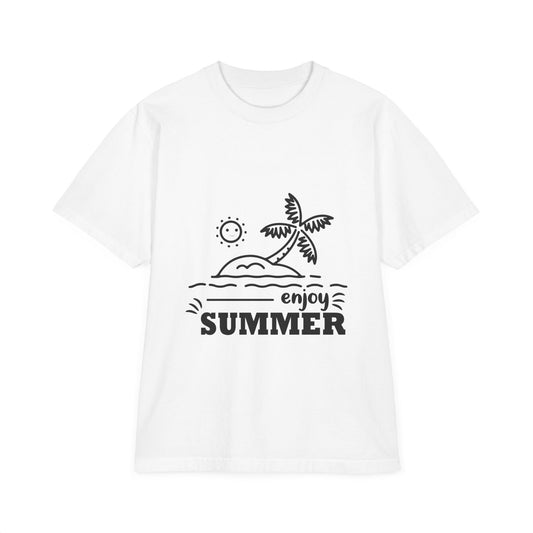 Vintage Summer Drop-Shoulder T-Shirt