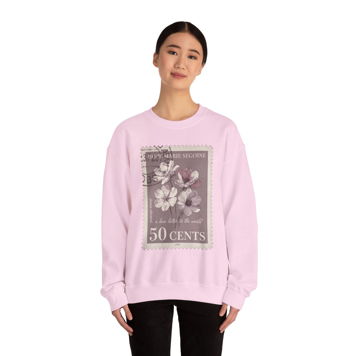 Wildflower Postage Stamp Crewneck