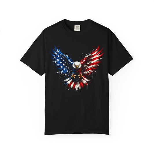 Patriotic Eagle Graphic T-Shirt
