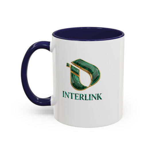 Malachite Vein Interlink Two-Tone Ceramic Mug