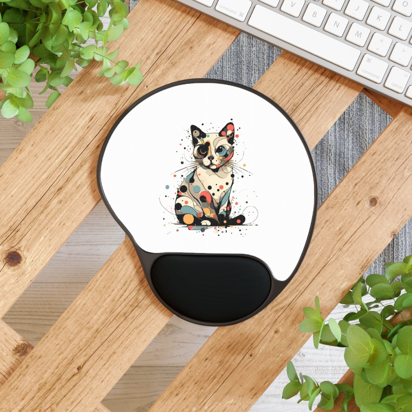 Speckled Whiskers Mouse Pad