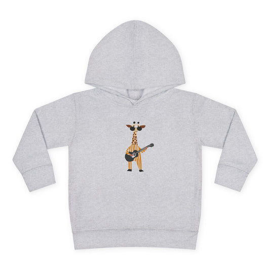 Guitar-Playing Giraffe Toddler Hoodie