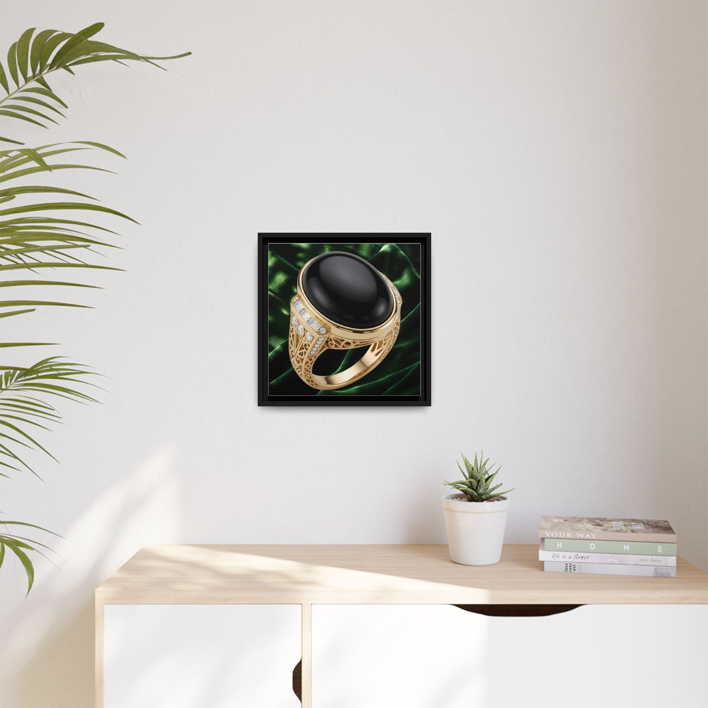 Onyx Verdant Nocturne Ring Canvas