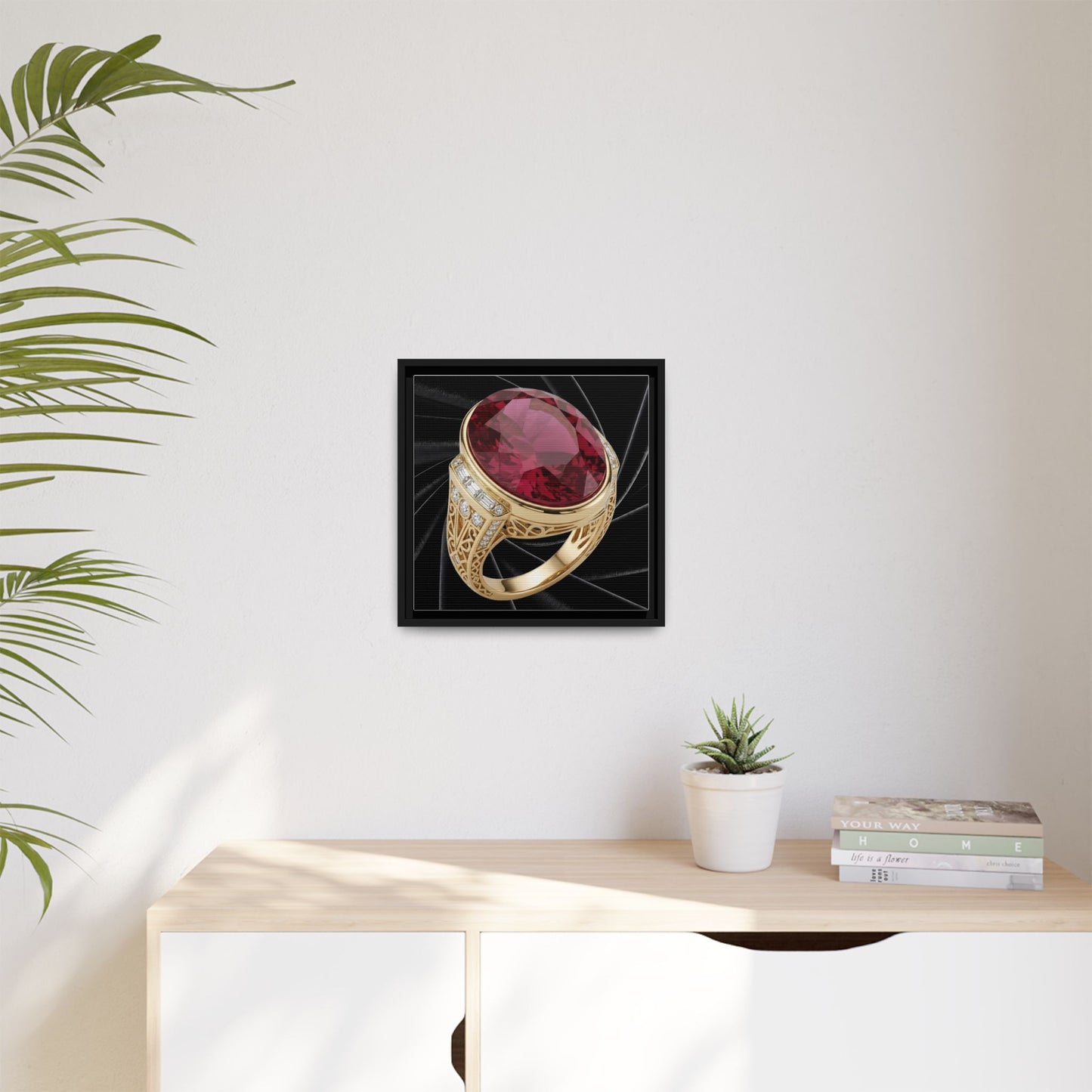 Noir Ruby Statement Canvas