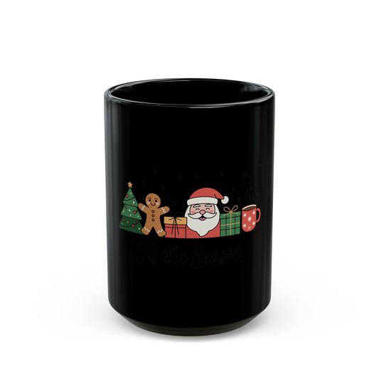 Christmas Cookie Crew Black Mug
