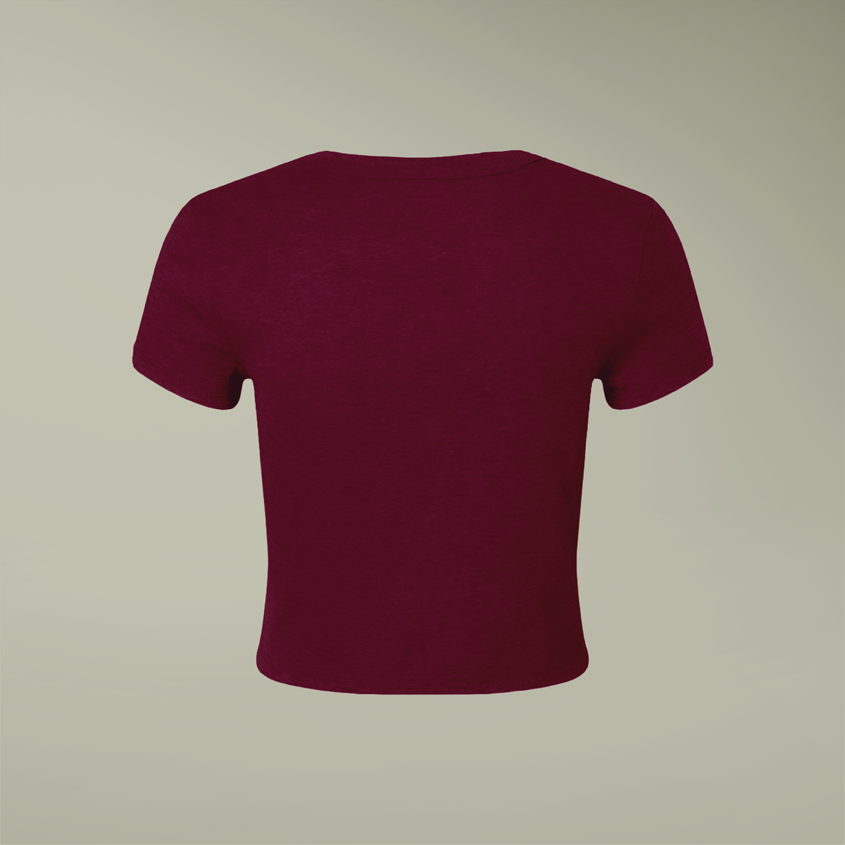 PrintMall Collar Logo Airlume Blend Women’s Tee