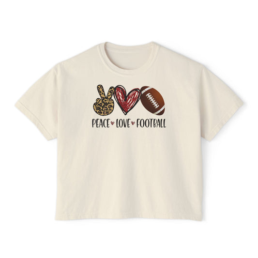 Football Heart Boxy Tee