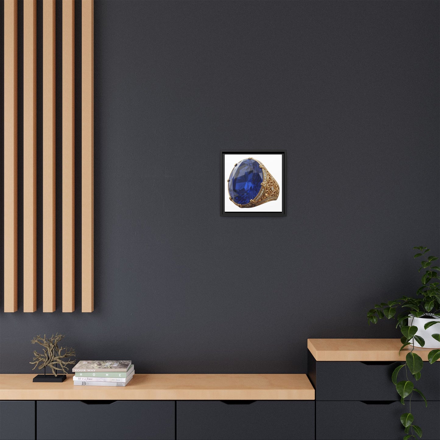 Blue Sapphire Signet Canvas Print