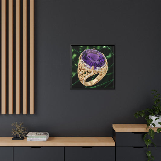Purple Amethyst Regal Glow Ring Canvas