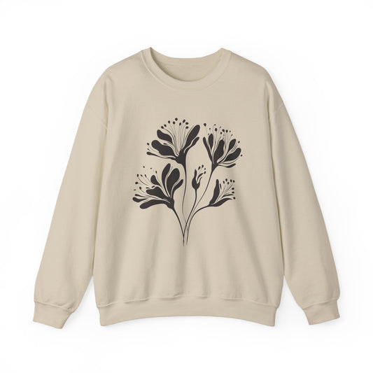 Minimal Floral Line Art Sweatshirt