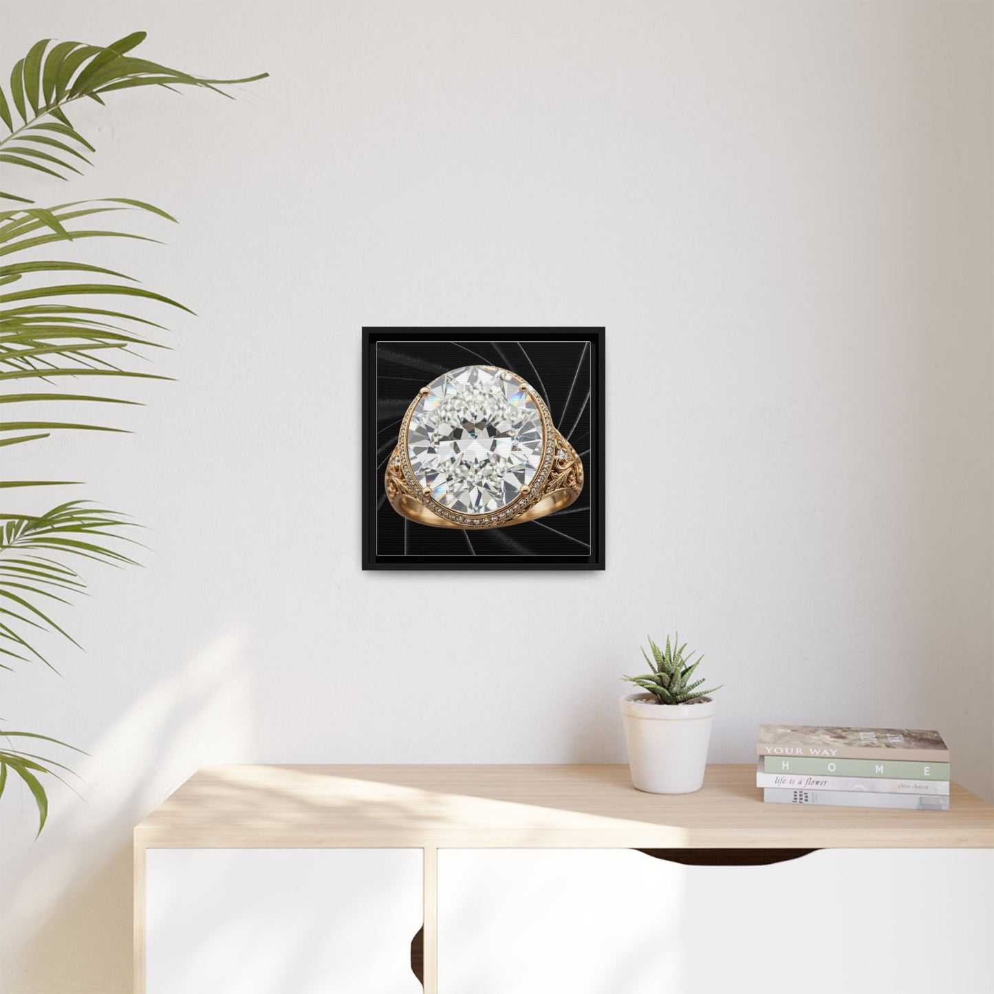 Prismatic Noir Canvas