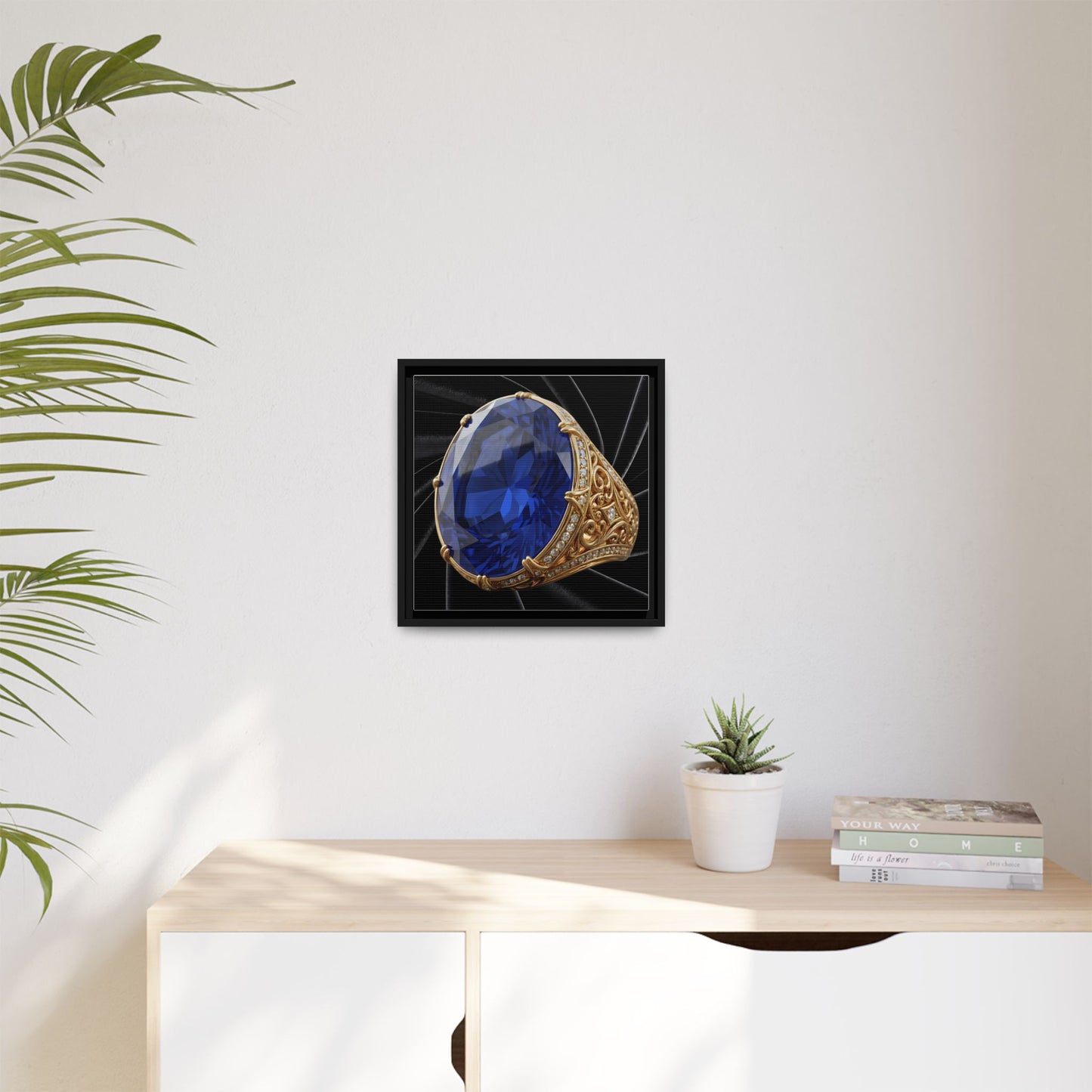 Royal Sapphire Jewel Canvas