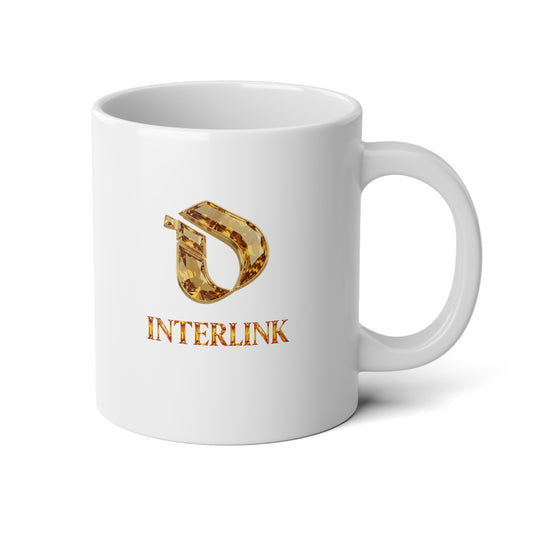 Faceted Citrine Interlink 20oz Ceramic Mug