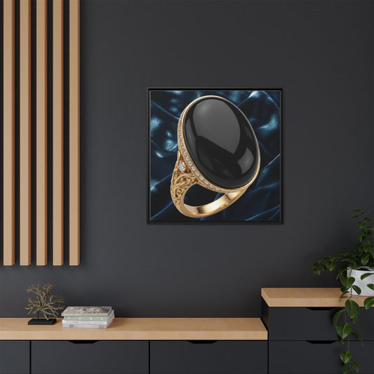 Midnight Onyx Velvet Canvas