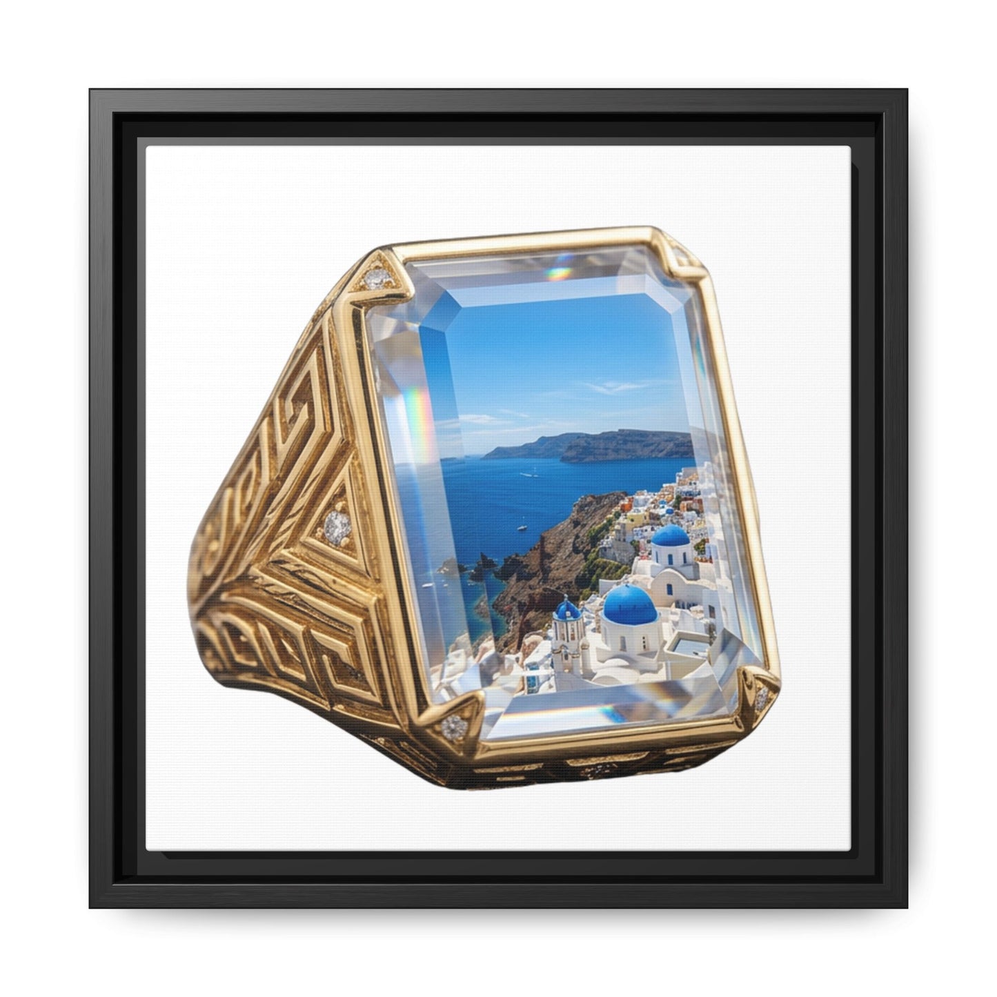 Azure Coastal Signet Canvas