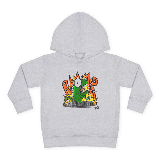 Comic Roaring Dinosaur Toddler Hoodie