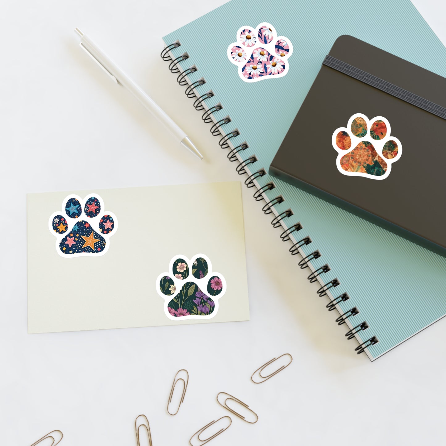 Celestial Garden Paws Stickers