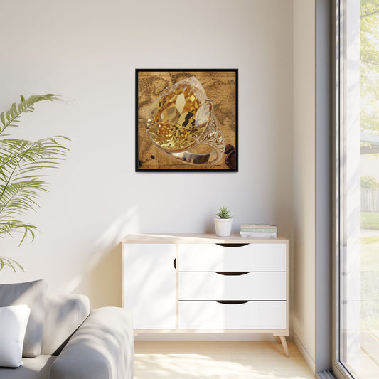 Antiquarian Ring Framed Canvas
