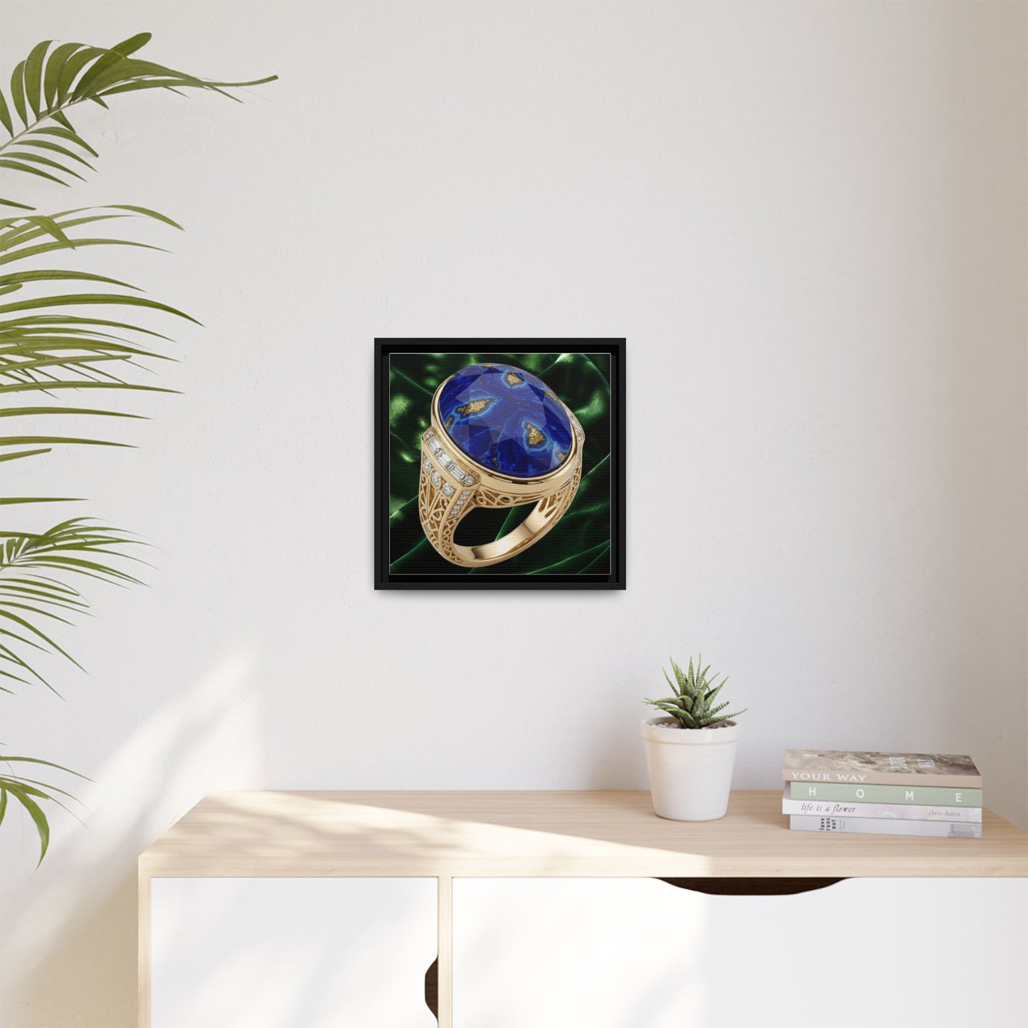 Lapis Verdant Halo Canvas